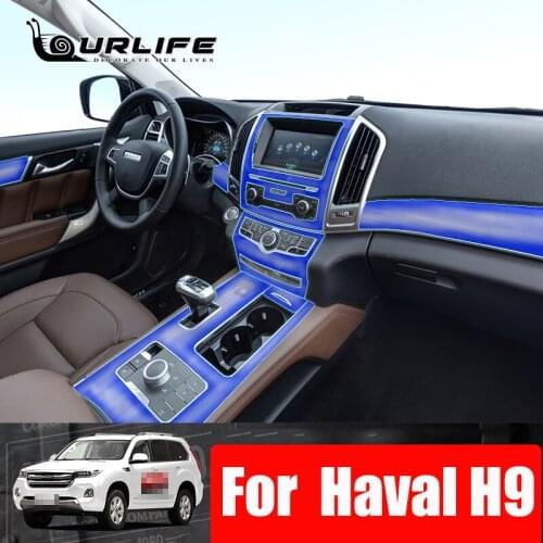 TPU Car Interior Gear Dashboard Protective Film For Great Wall Haval H9 2016 2017 2018 2019 2020 2021 Anti-scratch Accessories