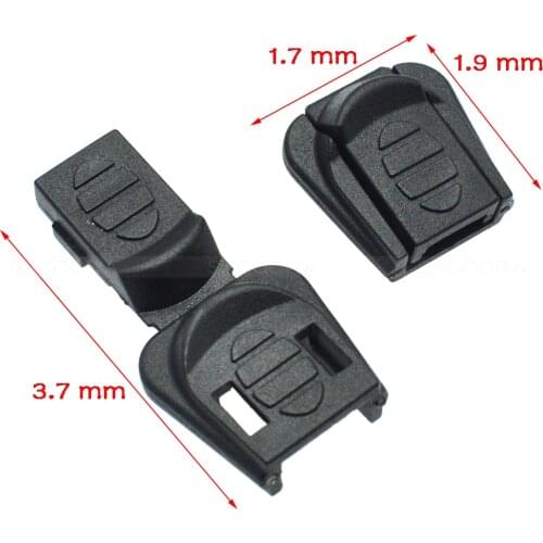 10pcs Cord Ends Zipper Pull Cord Lock Stopper For Paracord Sportswear Backpack Garment Size:18.5mm*18mm*10mm