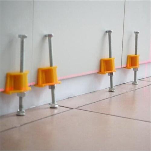 10Pcs Manual Tile Locator Wall Tiles Regulator Height Adjustment Positioner Leveler Ceramic Fine Thread Rising Construction Tool
