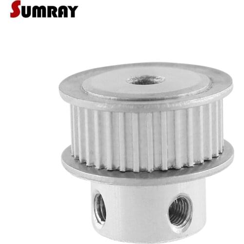 SUMRAY MXL 36T Timing Pulley 5/6/6.35/7/8/10/12mm Inner Bore Tooth Belt Pulley 11mm Belt Width Synchronous Wheel Pulley 2PCS
