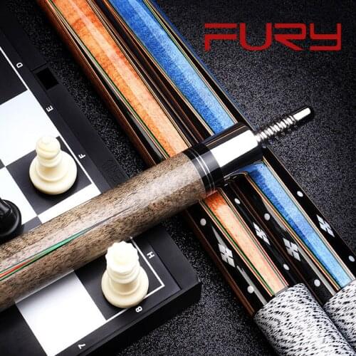 Fury Billiard Pool Cue Sticks North American Maple Shaft Radial Pin Joint Digital Engraving Design Butt Billar Kit New Arrival