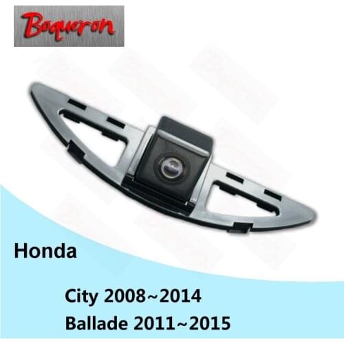 BOQUERON for Honda City 2008~2014 Ballade 2011~2015 SONY HD CCD Car Camera Reversing Reverse rear view camera License Plate Lamp