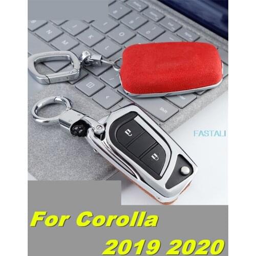 For Toyota Corolla 2019 2020 car turn fur car key bag key shell keychain car accessories