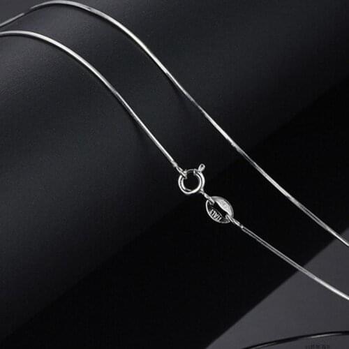 Chunky Snake Chain Necklace for Women Gilr 925 Sterling Silver Chain Bulk Lot Wholesale Simple Fashion Statement Jewelry 2020