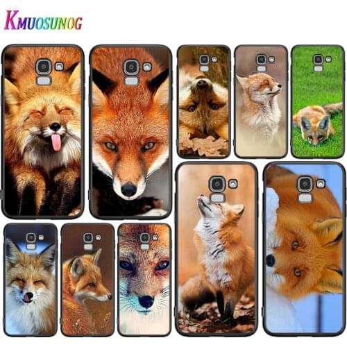 Lovely Animal Fox For Samsung Galaxy J8 J7 Duo J6 J5 Prime J4 Plus J3 J2 Core 2018 2017 2016 Phone Case Cover
