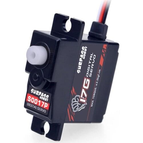 SURPASS Hobby S0017P 17g Plastic Gear 1.8KG Digital Servo for RC Fixed-Wing Airplane Robot Car Boat Duct Plane
