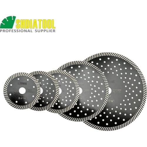 SHDIATOOL 1pc Diamond Hot Pressed Superthin Diamond Turbo saw Blade for Hard Material Ceramic Tile Granite Cutting disc