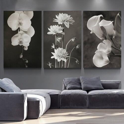 3 Pcs/set DIY Diamond Painting Black and White China Flower Embroidery Cross Stitch Full Square Round 5D Diamond Mosaic art