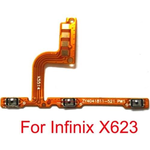 Power Volume Side Key Button Flex Cable For Infinix X623 Volume Power ON OFF Switch Flex Cable Repair Spare Part