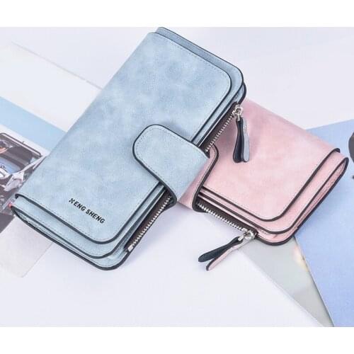 Wallet Women PU Leather Card Holder Clutch Casual Women Long Wallets Zipper Pocket High Capacity Ladies Wallet Female Purse