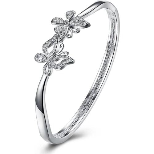 925 Sterling Silver Fashion popular bracelet Bangles High Fashion Jewelry Best Gift SPCB256