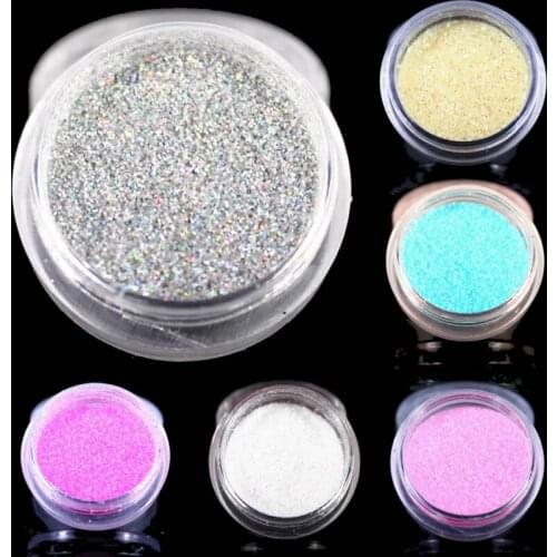 NEW 12 Colors Glitter Nail Art Dust Tool Kit Acrylic Gem Polish Nail Tools 3D Nail Art Decorations Nail Glitter Powder