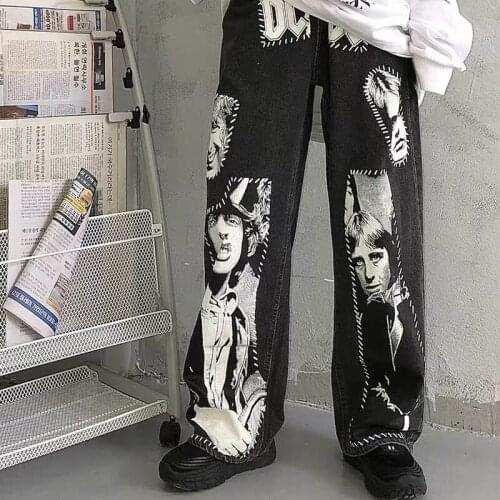 Solid color zipper pocket overalls for men high Street fashion slacks casual wide leg pants