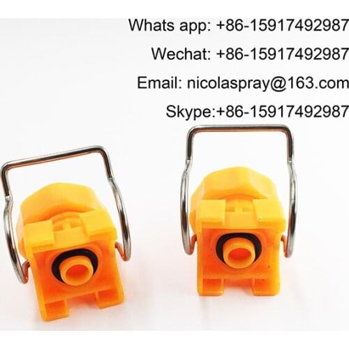 Wholesale Full cone spray bar single clamp nozzle Adjustable Ball Clamp Plastic Nozzle,Washing nozzle for Garden/Farmer