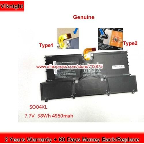 Genuine 7.7V 4950Ah S004XL SO04XL Battery for HP Spectre 13 13-V011DX 13-V151NR TPN-C127 13-v001ng 13-v002ng 13-V015TU W0J17PA