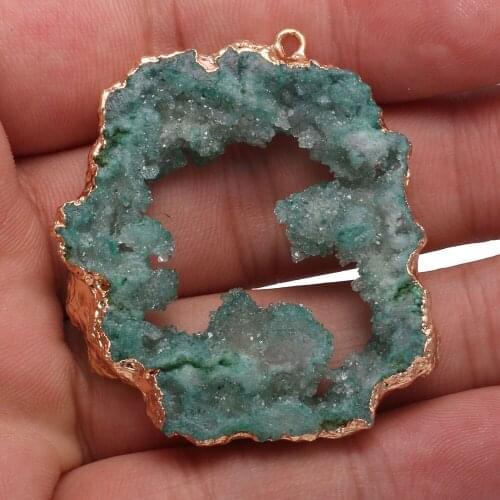 Natural Stone Agats Pendant Irregular Shape Agats Pendants for Jewelry Making DIY Necklace Size 30-35mm 40-45mm