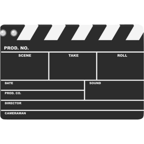 Fun Funny Anti-slip Door Mat Home Decor, Movie Cinema Lapper Board Indoor Outdoor Entrance Doormat