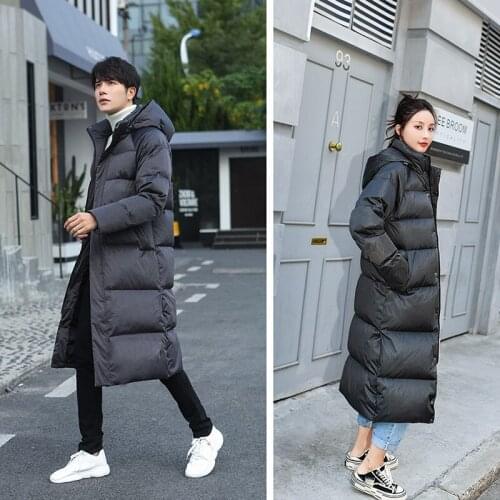 Down Womens Jacket Hooded Thick Winter Coat Men Clothes Korean Warm Long Goose Down Jackets Fashion Outwear LW22266