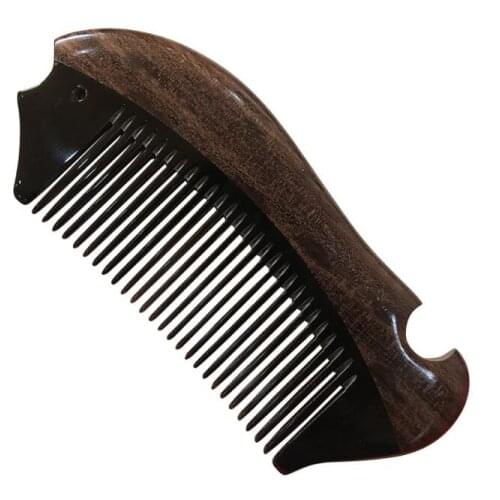 20Pcs/Lot Sink Your Treasure Sandalwood Comb Horn Comb Massage Children Hairdressing Comb Styling Tools HA2135