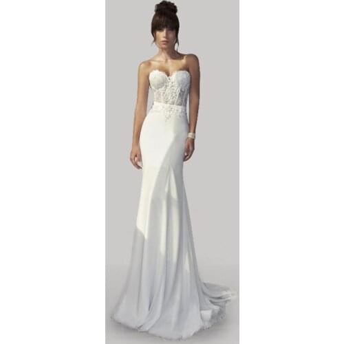 2018 Designers Julie Vino Vestido De Noiva Sweetheart Appliques Sheer Bodice Chiffon bridal Gown mother of the bride dresses