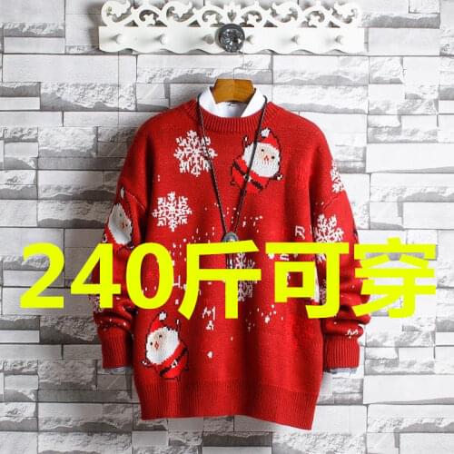 Woman Sweaters Chandails Large Size Sweater Womens round Neck Christmas Clothes Loose Womens Sweater