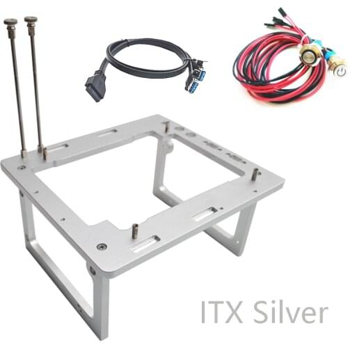 A4 Mini ITX PC Test Bench Open Frame USB 3.0 Water Cooling Fan Case DIY Bare Overclocking HTPC Support Graphics Card
