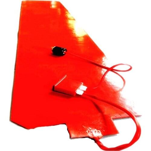 110v 3000w 440*2380*1.5mm Silicone Rubber Snow Board Heater Blanket digital thermostat on wire 1000mm lead out from short