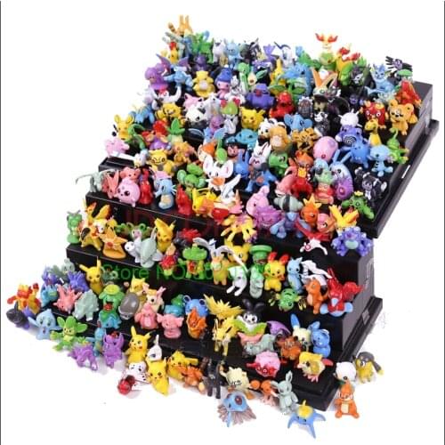 144 288 Pcs Different Styles Pokemones Go Figures Model Collection 2-3cm Pikachu Anime Toys LOLS Dolls Child Birthday Gift