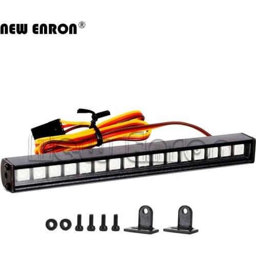 16/22 LED Multi-Mode Roof Lamp Light Bar Metal for 1/10 RC Crawler Car Axial SCX10 90046 D90 Traxxas TRX-4