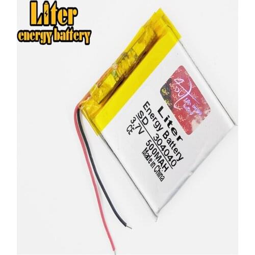 304040 3.7V 500mah Lithium polymer Battery With Protection For MP3 MP4 MP5 MP6 PSP GPS dashcam battery