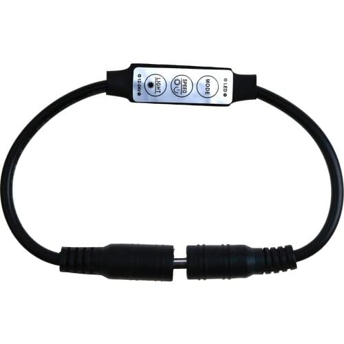 50pcs Dimmer Controller Switch Mini DC 12V 24V 3 Keys Dual DC Plug For Single Color SMD5050 3528 2835 3014 5730 LED lamps Light
