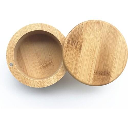 Bamboo Storage Box Kitchen Salt Shaker Spicy Container 9*5.6CM
