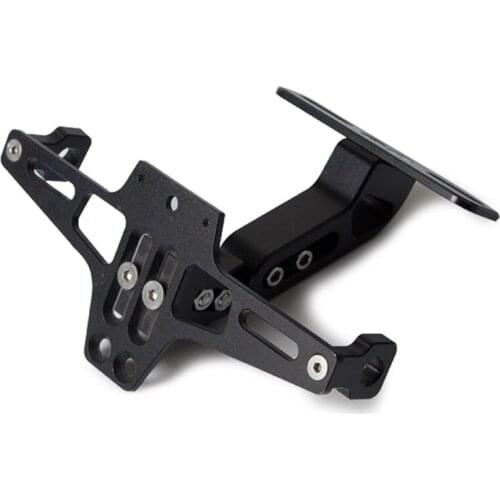 Motorcycle Black Rear License Plate Mount Holder Frame Universal CNC Aluminum For Kawasaki For YAMAHA MSX125 SUZUKI Honda BMW