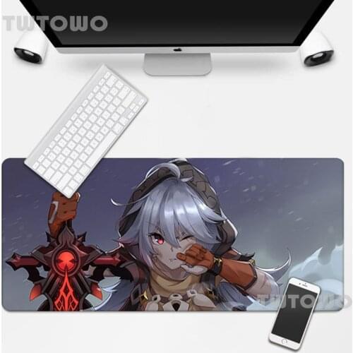 Genshin Impact Custom Skin Mouse Pad Gaming Desk Mat Keyboard Pad MousePads Natural Rubber Computer New PC Desk Pad Carpet