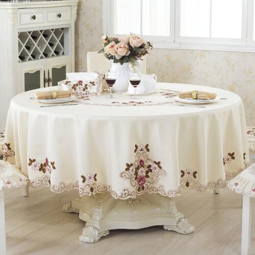 European embroidery Round tablecloth 220 peony flower dinning table cloth tea table cover christmas tablecloth home tablecloths