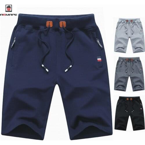 AEMAPE Brand 2021 Large cotton mens pants summer mens casual shorts trend Capris mens fashion mens sports shorts