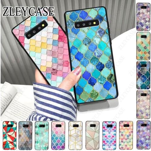 Mixed Mono Prints Marble Soft Phone Cover For samsung galaxy s10plus s10e s10lite s9 s8plus s20plus s7 s6edge s20ultra case