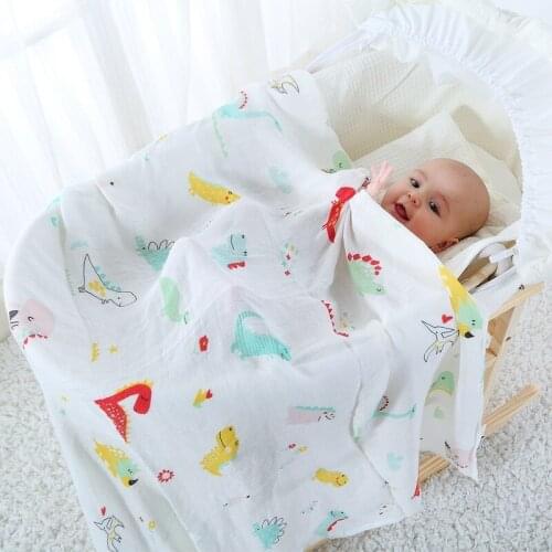 New Double-layer Bamboo Cotton Gauze Wrapper Baby Wrapper Quilt Baby Bath Towel Swaddle Towel Summer Newborn Blanket Diaper