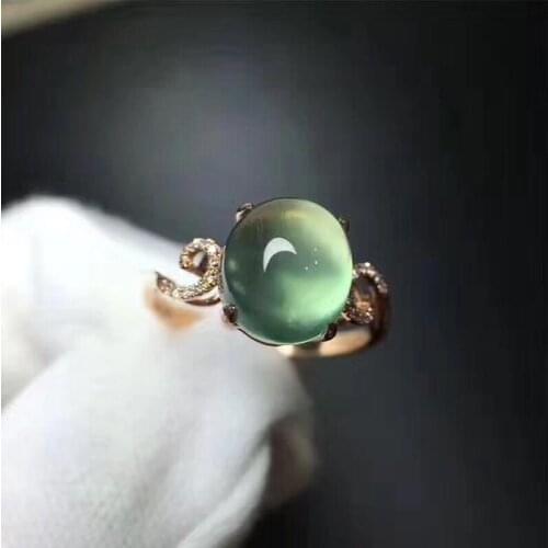 Original new diamond-encased egg-round opening adjustable ring, elegant and beautiful, lovely womens jewelry