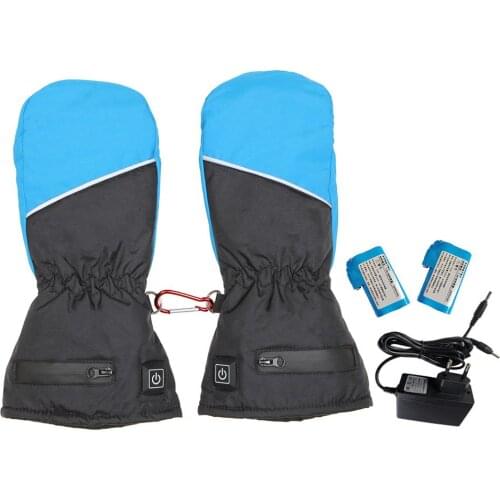 Electric Battery Heated Gloves For Women Rechargeable Insulated Touch Screen Heating Gloves For Ski Hiking Warm Glove US/EU Plug