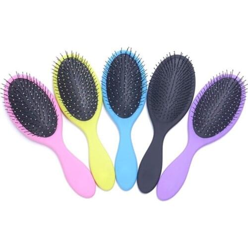 Salon Detangling Hair Comb For Women Men Hair Bush Tangle Wet Dry Bristles Handle Tangle Detangling Comb Hair Brush Hot