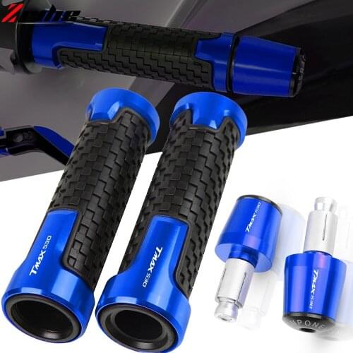 22MM Motorcycle Handlebar Grips Handle Bar Cap End Plugs For Yamaha TMAX530 TMAX 530 T-MAX530 2008-2021 2020 2019 2018 2017 2016