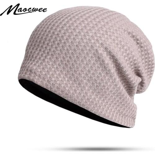 New Spring And Autumn Solid Color Womens Beanie Cap Thin Casual Mens And Womens Innocent Cap Womens Loose Hedging Cap