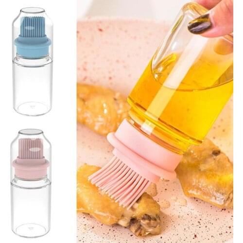 1PC High Temperature Resistant Silicone Oil Brush Oil Set Oil Bottle Oiler Silicone Oil Bottle Brush Barbecue Brush Barbecu L7R1