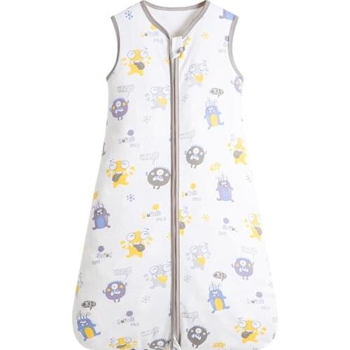 Baby Sleeping Bag Newborn Baby Wearable Blanket 100% Cotton Print Vest Sleep Sack Baby Boys Girls Baby Sleeping Bag