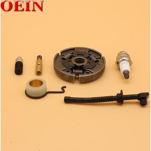 Clutch Spark Plug Oil Pump Worm Gear Oil Line Hose Tube Pipe Filter Fit For STIHL 017 018 MS170 MS180 MS 170 180 Chainsaws Parts