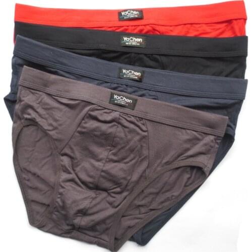 HOT SALE Multicolor Bamboo fiber mens underwear soft comfortable briefs L XL XXL XXXL free shipping