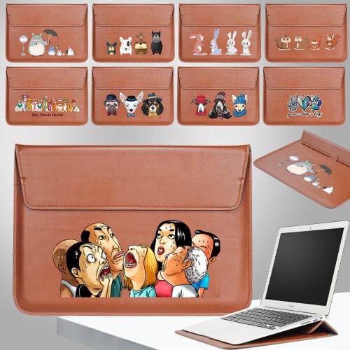 Waterproof Portable Laptop Bag Sleeve 11 12 13 14 15 Inch Cute Cartoon Notebook Cover for MacBook Xiaomi HP Dell Briefcase Bag