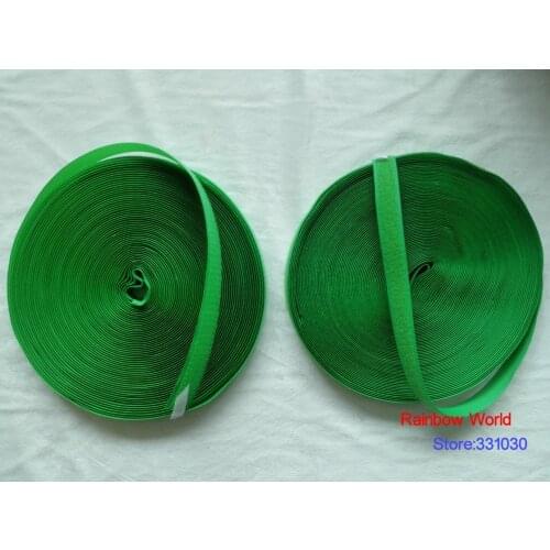 11# green Fastener Magic Tape Hook and Loop for DIY stick fabric bags garment clothes toy width 2cm (2 meters/pack)
