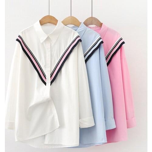 XING WEI SI Linen Blouses